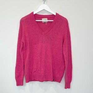 Court & Rowe Nep Flecked V-Neck Sweater
